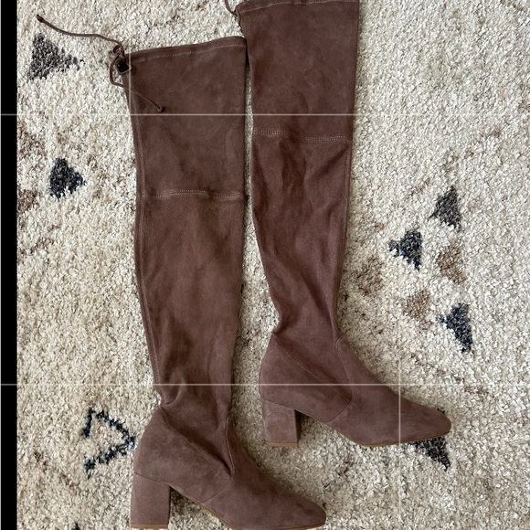 Stuart Weitzman OTK Genna 80 Suede Boots Size 6 NEW - Picture 4 of 11